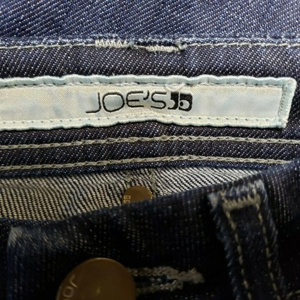 Joe’s Womens Jeans Size 25 Dark Blue Wash Hemmed - Picture 6 of 8